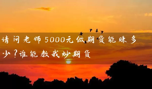 请问老师5000元做期货能赚多少？谁能教我炒期货_https://www.518mht.com_期货直播室_第1张